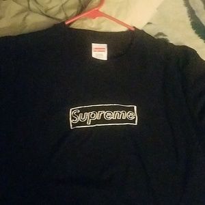 Supreme x kaws box logo tee